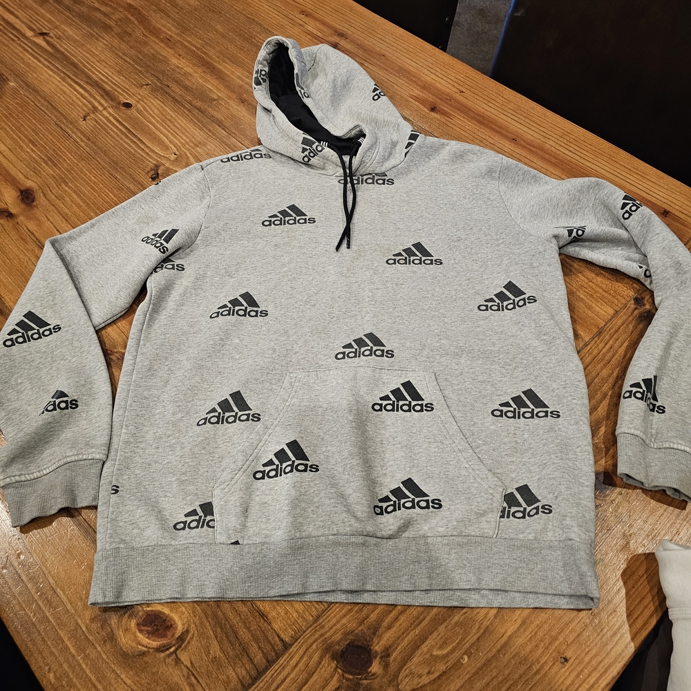 Adidas Gray Sweatshirt Athletic Wear
